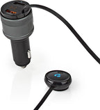 Nedis FM-Audiotransmitter voor Auto - Gefixeerd - Handsfree bellen - 0.8 " - LED-Scherm - Bluetooth - QC 3.0 / 5.0 V DC / 1.0 A - Snelladen - Google Assistant / Siri - Zwart - afbeelding 11