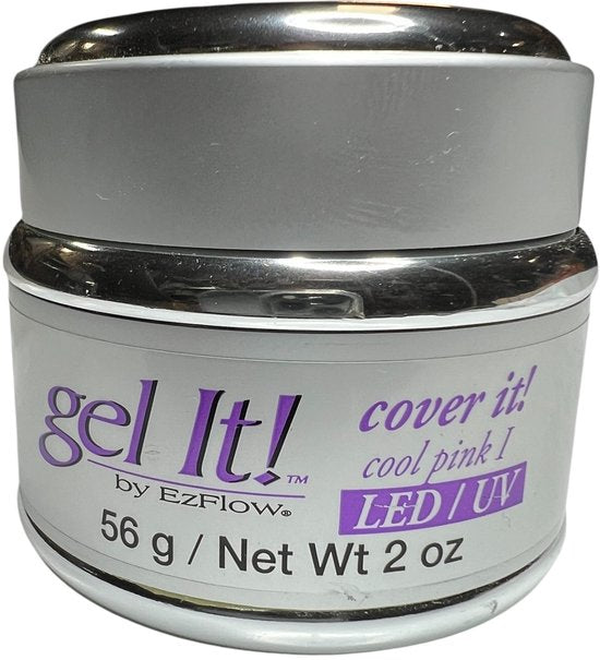 EzFlow Gel It! Cover it! Cool Pink 1 Nagelgel LED / UV 56 gr - afbeelding 1