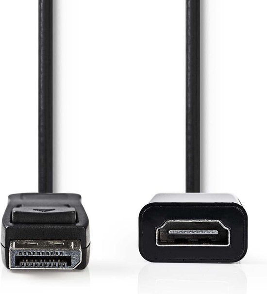 Nedis DisplayPort-Kabel - DisplayPort Male - HDMI Output - 1080p - Vernikkeld - 0.20 m - Rond - PVC - Zwart - Envelop - afbeelding 7