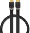 Nedis High Speed ​​HDMI-Kabel met Ethernet - HDMI Connector - HDMI Connector - 4K@60Hz - 18 Gbps - 2.00 m - Plat - PVC - Antraciet - Window Box - afbeelding 1