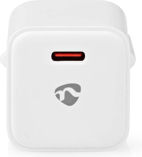 Nedis Oplader - 20 W - PD3.0 20W - 1.67 / 2.22 / 3.0 A - Outputs: 1 - USB-C - Automatische Voltage Selectie - Wit - afbeelding 1