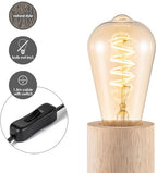 Home Sweet Home - Landelijke tafellamp Billy - 10/10/11,5cm - bedlampje - geschikt voor E27 LED lichtbron - gemaakt van Bamboe - afbeelding 5
