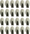 Zelfklevende Ovale Ophanghaken RVS - 24 stuks - afbeelding 1