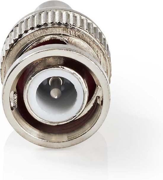 Nedis BNC-Kabelbeschermer - Recht - Male - Vernikkeld - 50 Ohm - Krimp - Diameter kabelinvoer: 6.0 mm - Staal - Zilver - 25 Stuks - Envelop - afbeelding 3