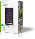 Nedis Weerstation - Binnen & Buiten - Radiogestuurde klok - Inclusief draadloze weersensor - Weersvoorspelling - Barometer - Tijdweergave - LCD met Achtergrondverlichting - Wekkerfunctie - afbeelding 2