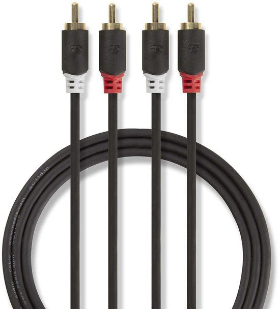 Nedis Stereo-Audiokabel - 2x RCA Male - 2x RCA Male - m - Rond - Doos - afbeelding 55