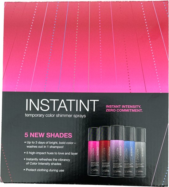 Joico InstaTint Temporary Color Shimmer Spray Promo Display 5x6x50ml = 30 STUKS IN VERKOOPDISPLAY - afbeelding 4