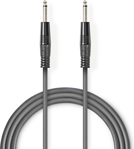 Nedis Mono-Audiokabel - 6,35 mm Male - 6,35 mm Male - Vernikkeld - 1.50 m - Rond - PVC - afbeelding 4