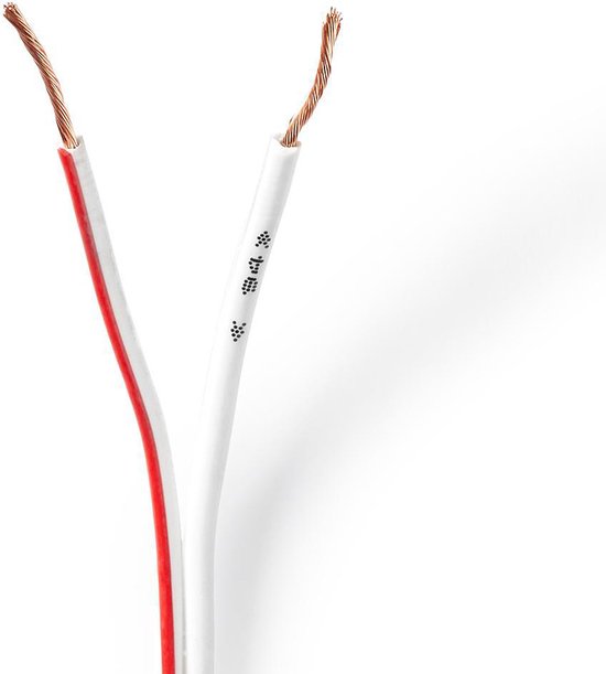 Nedis Speaker-Kabel - 2x mm² - Koper - m - Rond - PVC - Rol - afbeelding 5