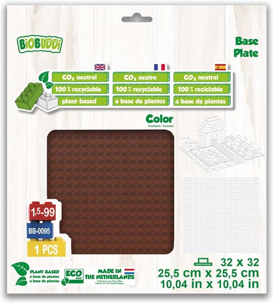 BiOBUDDi Basisplaten 32x32 basisplaat bruin BB-0095 Caramel Brown - afbeelding 5