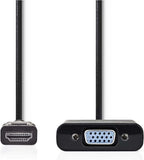 Nedis HDMI naar VGA + 3,5mm adapter - zwart - 0,20 meter - afbeelding 18