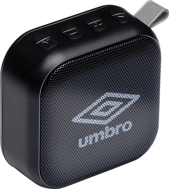 Umbro Mini Speaker - Draadloos - Met Lus - 400mAh - Zwart/ Rood - afbeelding 4