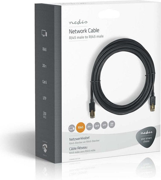 Nedis CAT6 Netwerkkabel - RJ45 Male - RJ45 Male - F/UTP - m - Rond - LSZH / PVC - afbeelding 25