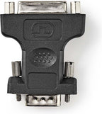 Nedis VGA-Adapter - VGA Male - DVI-I 24+5-Pins Female - Vernikkeld - Recht - ABS / Metaal - Zwart - Blister - afbeelding 2