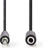 Nedis Stereo-Audiokabel - 3,5 mm Male - 3,5 mm Female - Vernikkeld - 5.00 m - Rond - Zwart - Doos - afbeelding 6