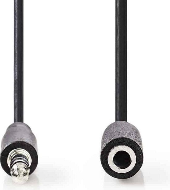 Nedis Stereo-Audiokabel - 3,5 mm Male - 3,5 mm Female - Vernikkeld - 5.00 m - Rond - Zwart - Doos - afbeelding 6