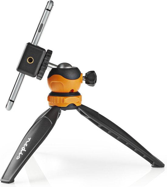 Nedis Statief - Maximaal draagvermogen: 1.5 kg - Minimale werkhoogte: 11.0 cm - Maximale werkhoogte: 16.0 cm - 1 Segment - Gefixeerd - Inclusief reistas - ABS / Nylon - Oranje / Zwart - afbeelding 6