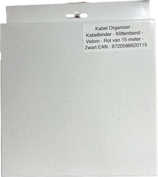 3 x Kabel Organiser - Rol van 15 meter - Kabelbinder - Klittenband - Velcro - Rol van 15 meter - (2 x Zwart + 1x groen) - afbeelding 3
