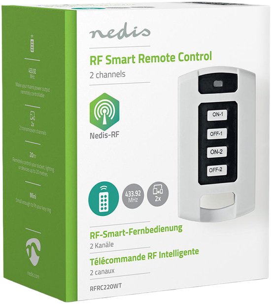 Nedis RF-Afstandsbediening - 2 Kanalen - Programmeerbare knoppen - afbeelding 12