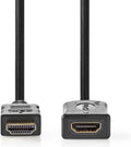 Nedis High Speed ​​HDMI-Kabel met Ethernet - HDMI Connector - HDMI Output - 4K@30Hz - 10.2 Gbps - 5.00 m - Rond - PVC - Zwart - Label - afbeelding 1
