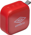 Umbro Mini Speaker - Draadloos - Met Lus - 400mAh - Zwart/ Rood - afbeelding 1