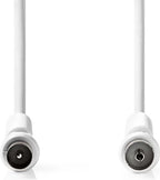 Coaxkabel 120 dB | IEC (Coax) Male - IEC (Coax) Female | 1,5 m | Wit - afbeelding 1