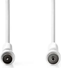 Coaxkabel 120 dB | IEC (Coax) Male - IEC (Coax) Female | 1,5 m | Wit Wit - 282104 — EAN 5412810282104