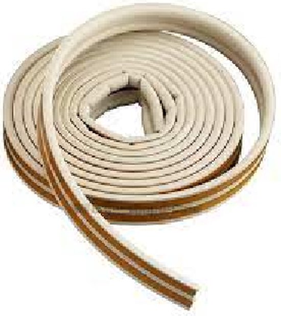 Deltafix Tochtstrip - tochtwering - wit - zelfklevend - O-profiel - 6 m x 9 mm x 6 mm - afbeelding 3