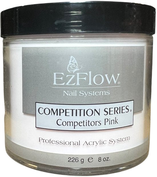 EzFlow Competitors Pink Acryl Poeder voor Nagels 226 gr - afbeelding 2