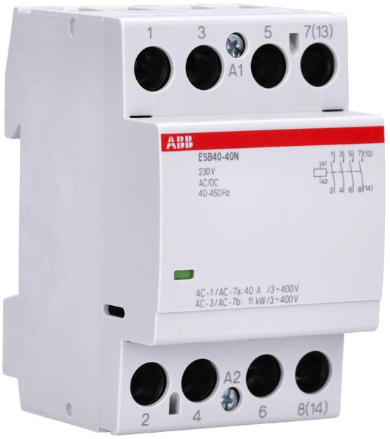 ABB ESB40-40N-06 Installatie Contactor 40A 4NO 0NC 230V - afbeelding 1