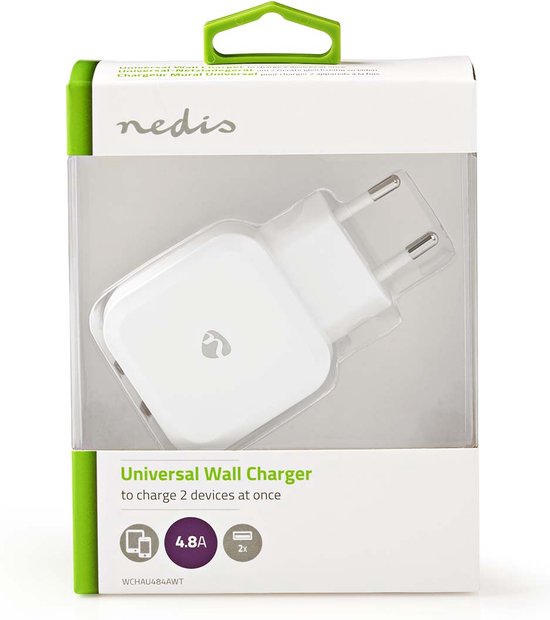 Wandoplader | 4,8 A | 2 uitgangen | USB-A | - afbeelding 29