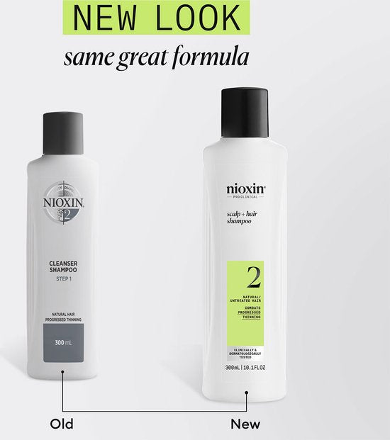 Nioxin System 2 - Shampoo - voor Natuurlijk Haar - Anti Haaruitval - Gevorderde Uitdunning - 300ml - afbeelding 8