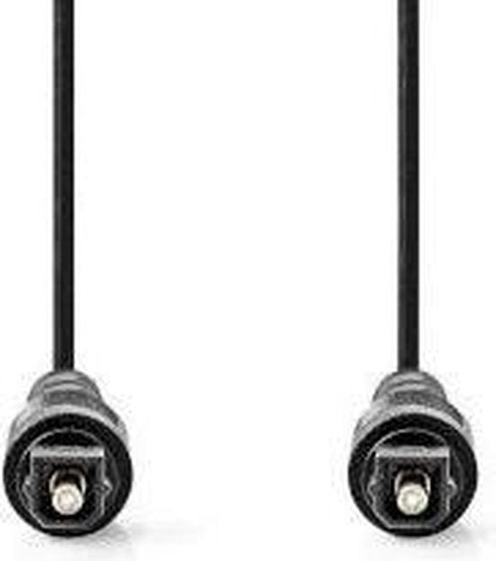 Nedis Optische Audiokabel - TosLink Male - TosLink Male - m - Rond - PVC - Zwart - afbeelding 19