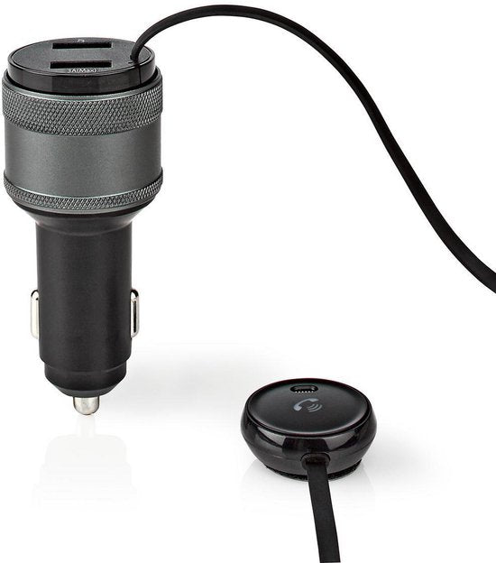Nedis FM-Audiotransmitter voor Auto - Gefixeerd - Handsfree bellen - 0.8 " - LED-Scherm - Bluetooth - QC 3.0 / 5.0 V DC / 1.0 A - Snelladen - Google Assistant / Siri - Zwart - afbeelding 6