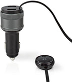 Nedis FM-Audiotransmitter voor Auto - Gefixeerd - Handsfree bellen - 0.8 " - LED-Scherm - Bluetooth - QC 3.0 / 5.0 V DC / 1.0 A - Snelladen - Google Assistant / Siri - Zwart - afbeelding 6