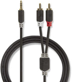 Nedis 3,5mm Jack - Tulp stereo audio kabel - zwart - meter - afbeelding 49
