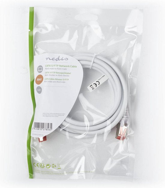 Nedis CAT6 Netwerkkabel - RJ45 Male - RJ45 Male - S/FTP - m - Rond - LSZH - afbeelding 45