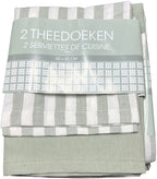 40 x Theedoek 50 cm x 50 cm Grijs 100 % Katoen - afbeelding 7