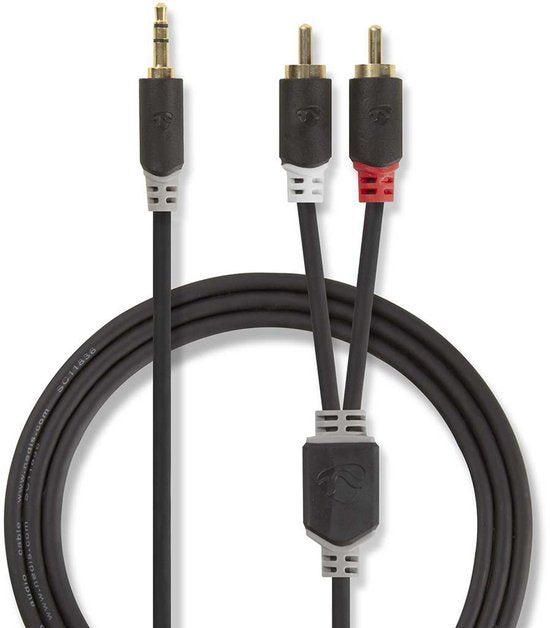 Nedis 3,5mm Jack - Tulp stereo audio kabel - zwart - meter - afbeelding 27