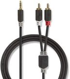 Nedis 3,5mm Jack - Tulp stereo audio kabel - zwart - meter - afbeelding 27