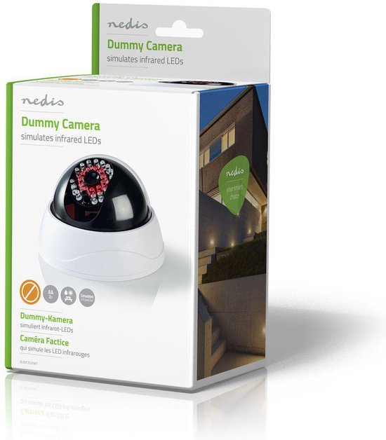 Nedis Dummy Beveiligingscamera - Dome - Batterij Gevoed - Binnen - Wit - afbeelding 6