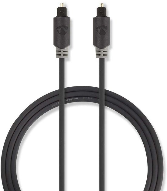 Nedis Optische Audiokabel - TosLink Male - TosLink Male - m - Rond - PVC - Antraciet - Doos - afbeelding 29
