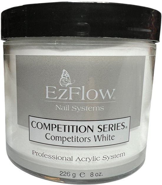 EzFlow Competitors White Acryl Poeder voor Nagels 226 gr - afbeelding 1