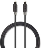 Nedis Optische Audiokabel - TosLink Male - TosLink Male - m - Rond - PVC - Antraciet - Doos - afbeelding 10