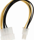 Nedis Interne Voedingskabel - Molex Male - PCI-Express Male - Verguld - 0.20 m - Rond - PVC - Geel / Zwart - Envelop - afbeelding 9