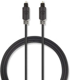 Nedis Optische Audiokabel - TosLink Male - TosLink Male - m - Rond - PVC - Antraciet - Doos - afbeelding 36