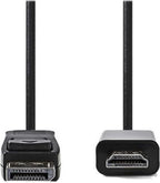 Nedis DisplayPort-Kabel - DisplayPort Male - HDMI Connector - 1080p - Vernikkeld - 2.00 m - Rond - PVC - Zwart - Envelop - afbeelding 15