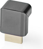 Nedis HDMI-Adapter - HDMI Connector / HDMI Male - HDMI Output - Verguld - 90° Gehoekt - Aluminium - Gun Metal Grijs - 1 Stuks - Cover Window Box - afbeelding 6