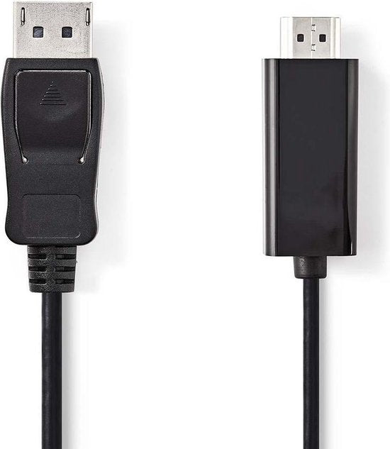 Nedis DisplayPort-Kabel - DisplayPort Male - HDMI Connector - 1080p - Vernikkeld - 2.00 m - Rond - PVC - Zwart - Envelop - afbeelding 6