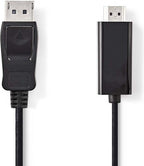 Nedis DisplayPort-Kabel - DisplayPort Male - HDMI Connector - 1080p - Vernikkeld - 2.00 m - Rond - PVC - Zwart - Envelop - afbeelding 6